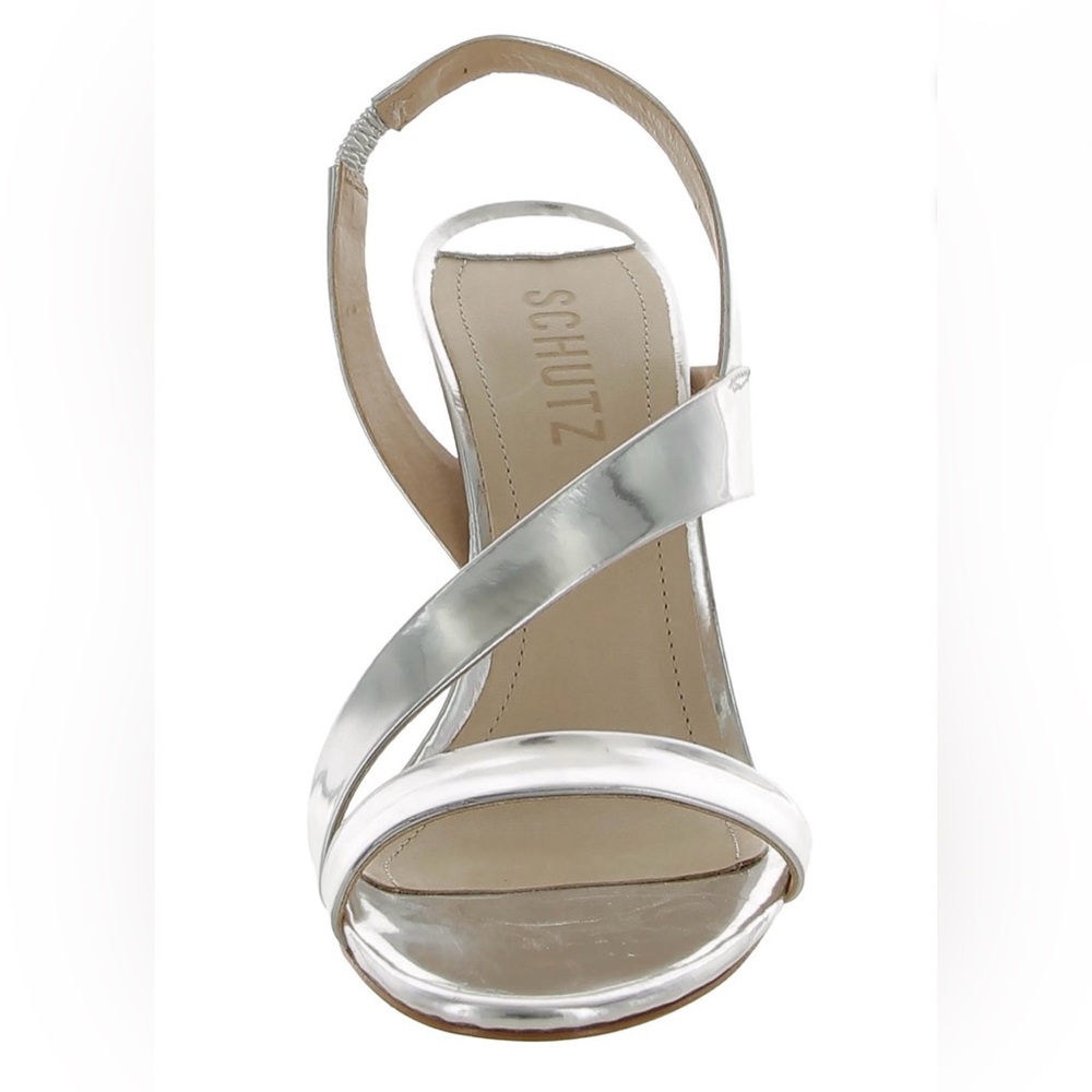 NEW! SCHUTZ DANNIE METALLIC SLING BACK HEELS